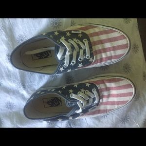 USA flag vans
